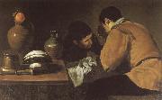 VELAZQUEZ, Diego Rodriguez de Silva y Two boy beside the table France oil painting artist